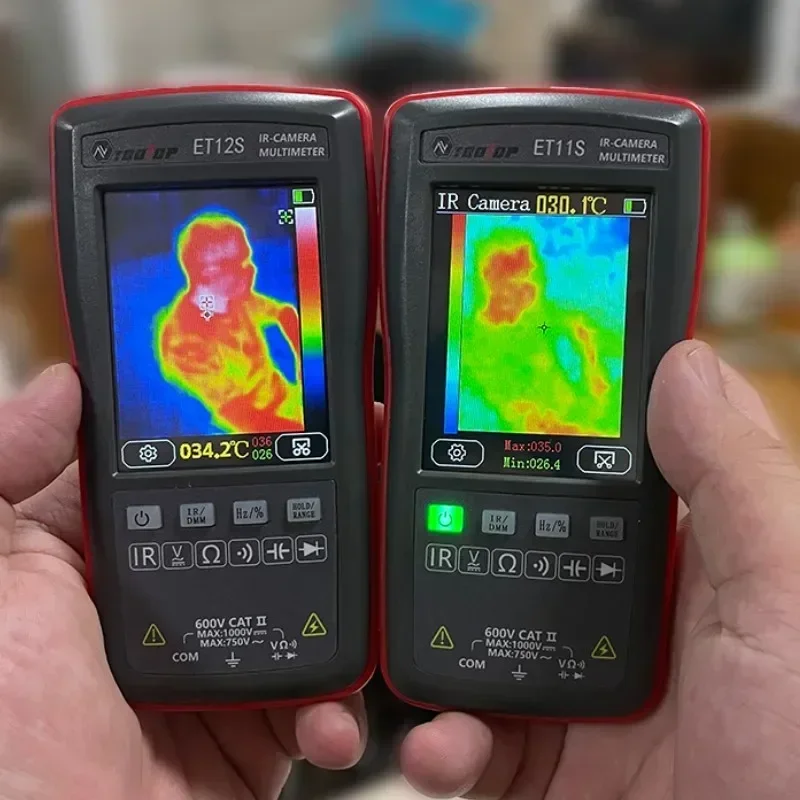 2 in 1 Digital Multimeter Infrared Thermal Imager Handheld Voltage Meter Current Resistance Tester 90*120 Thermal imaging Camera
