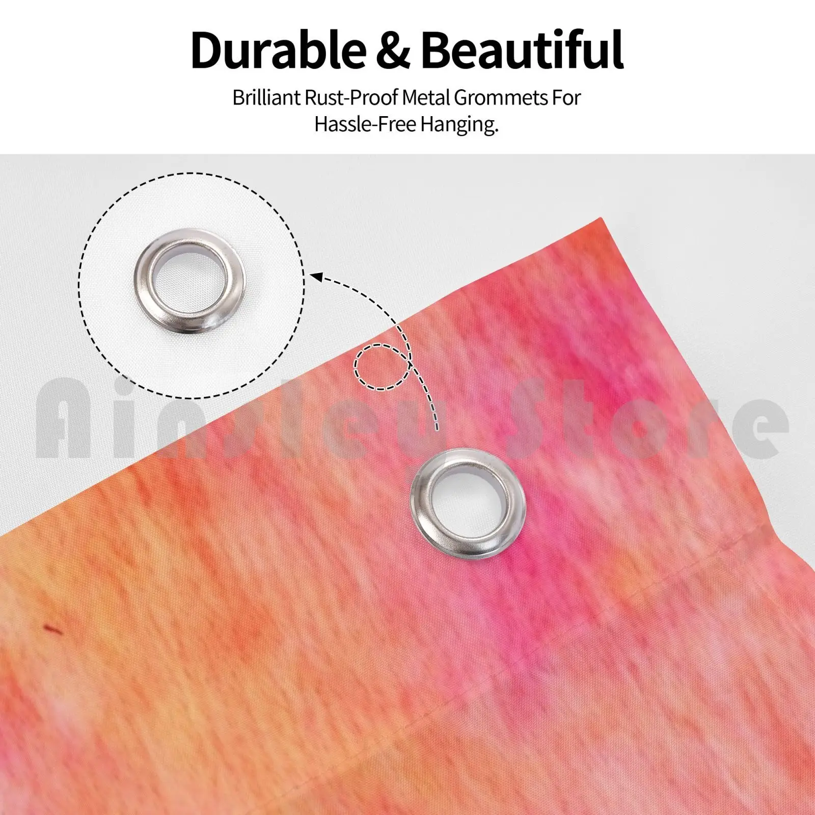 Coral Dyeblot Flag Car Flag Funny Dyeblot Dye Tie Dye Spatter Abstract Colorful Doral Red Orange Pink