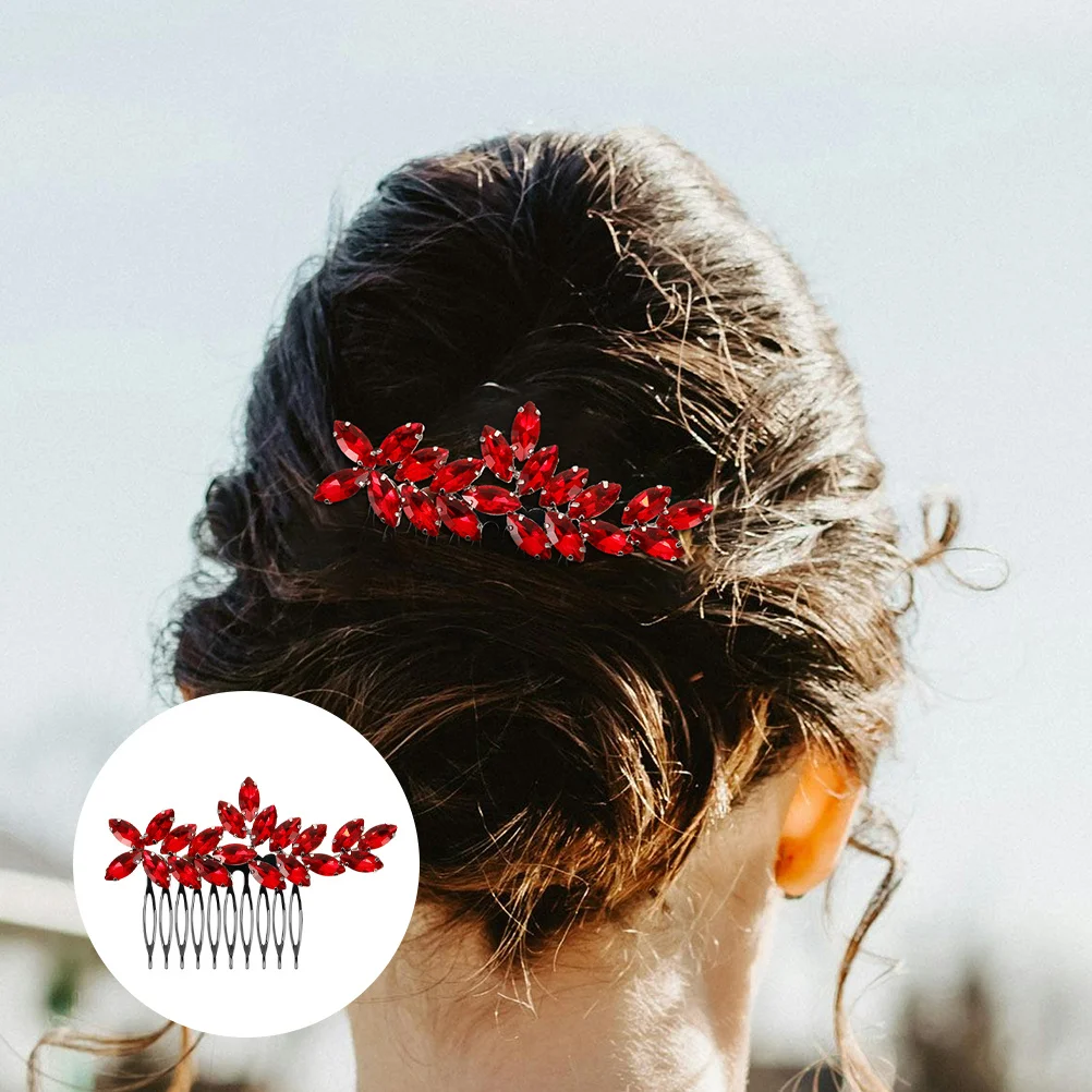 

2pcs Wedding Combs Bridal Headpieces Rhinestone Accessories Bride Comb Fine Bridal Hair Pins Hairpin Headwear Evening Party