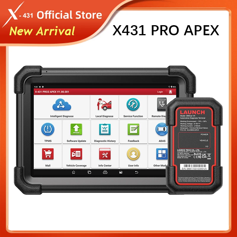 NEW X-431 Launch X431 PRO3 APEX Car Diagnostic Tools Automotive Diagnosis OBD Auto Diagnostics Scanner OBD2 Scan Diagnost Scan