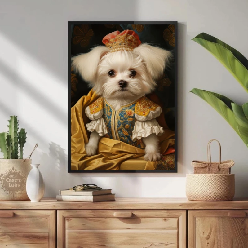Klassisches Leinwand-Poster mit Hund, der ein Buch liest, Haustier-Kunstdruck, Wandkunst für Klassenzimmer und Heimdekoration