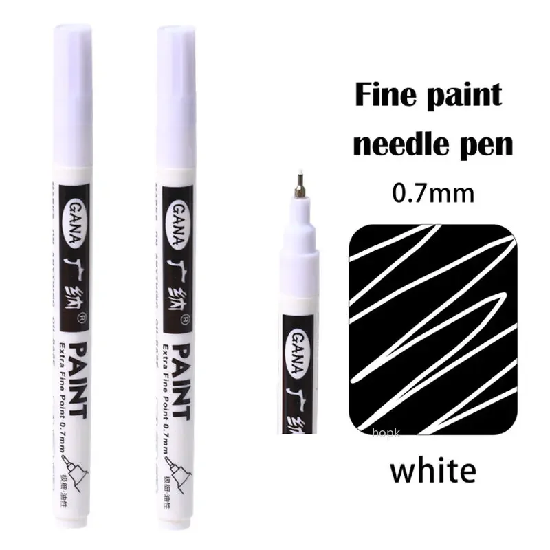 Permanent-Farbstifte-Set für Felsmalerei, Stein, Keramik, Glas, Holz, Leinwand, 0,7 mm, 2,8 mm, Acryl-Farbmarker, extrafeine Spitze
