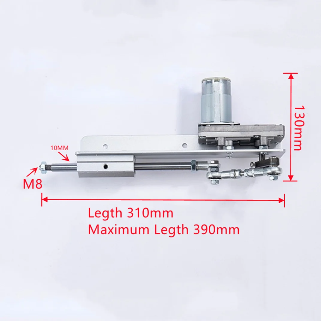 Reciprocating Cycle Linear Actuator DC 12V/24V Gear Adjustable Telescopic Motor DIY Motor With Speed Controller Stroke 2-8CM