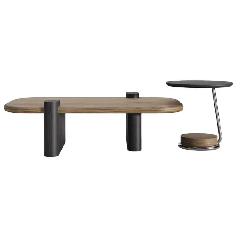 

Coffee table combination retro senior living room small apartment modern light luxury