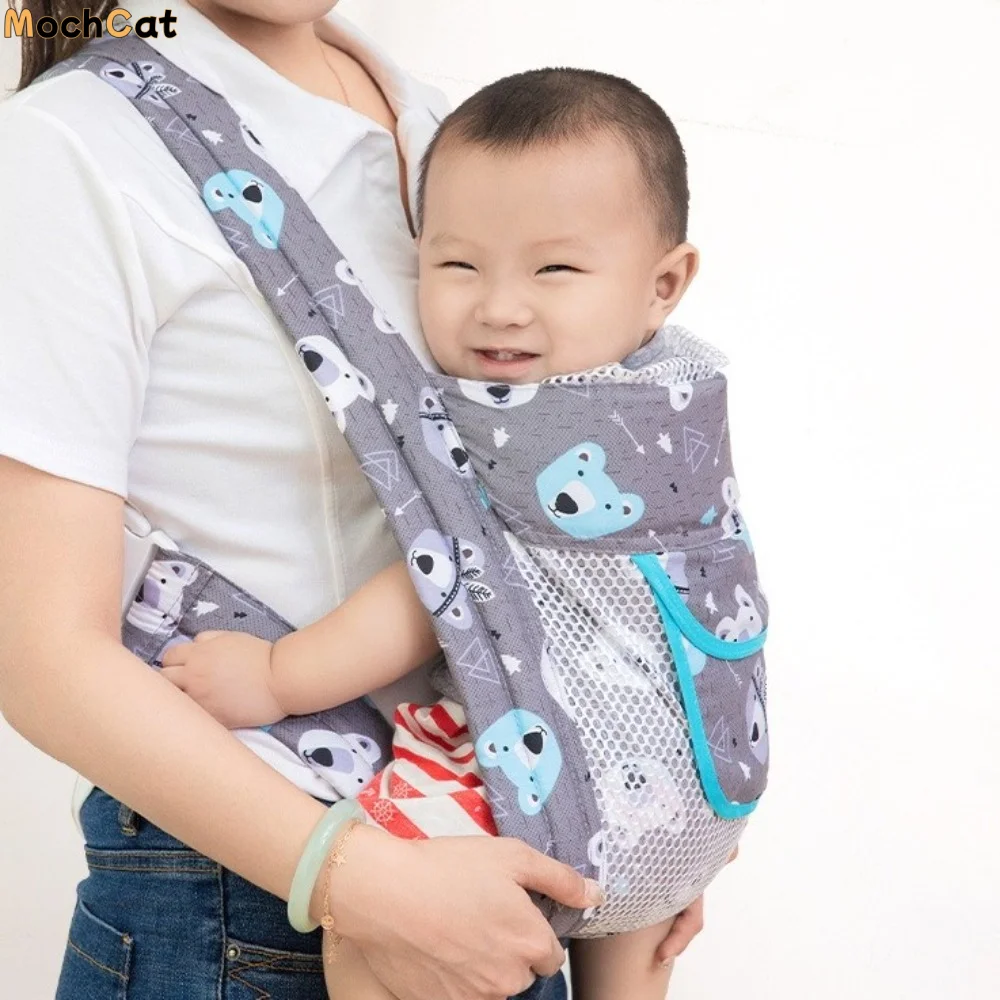 

Multifunction Baby Wrap Carrier Infant Kangaroo Bag Mesh Infant Backpacks Infant Nursing Cover Newborn Front Holding
