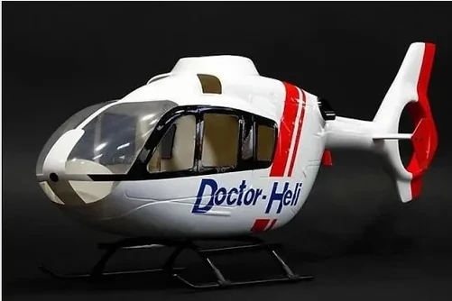 450 Size EC135 Pre-Painted Helicopter Fuselage RC Copter Body