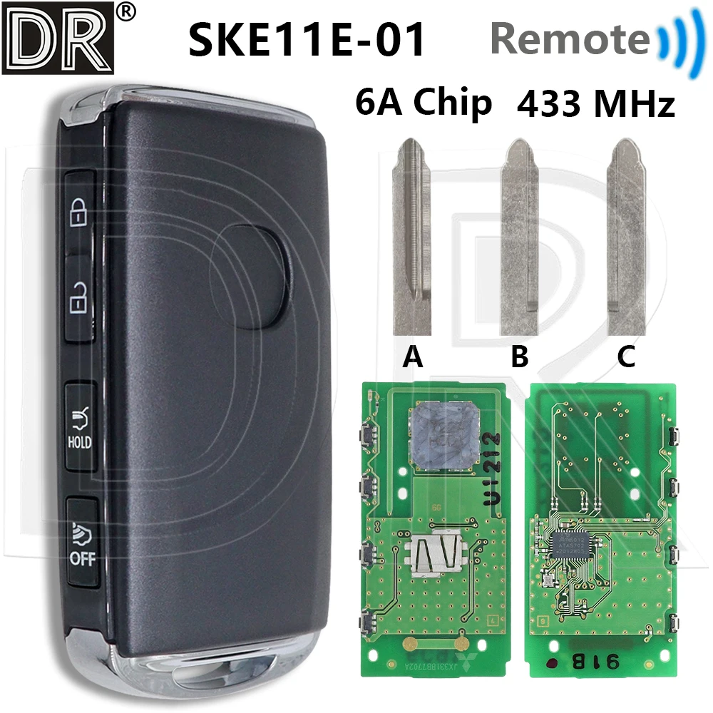 

Отличная OEM печатная плата SKE11E-01 WAZSKE11E01 6A 433 МГц бесконтактный автомобильный ключ дистанционного управления для Mazda3 M3 CX-30 CX30 2019-2023