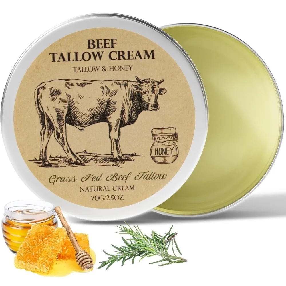 New Natural Organic Beef Tallow Balm Whole Body Care Face Care Face Cream Hydrating Tallow Face Moisturizer For All Skin Types