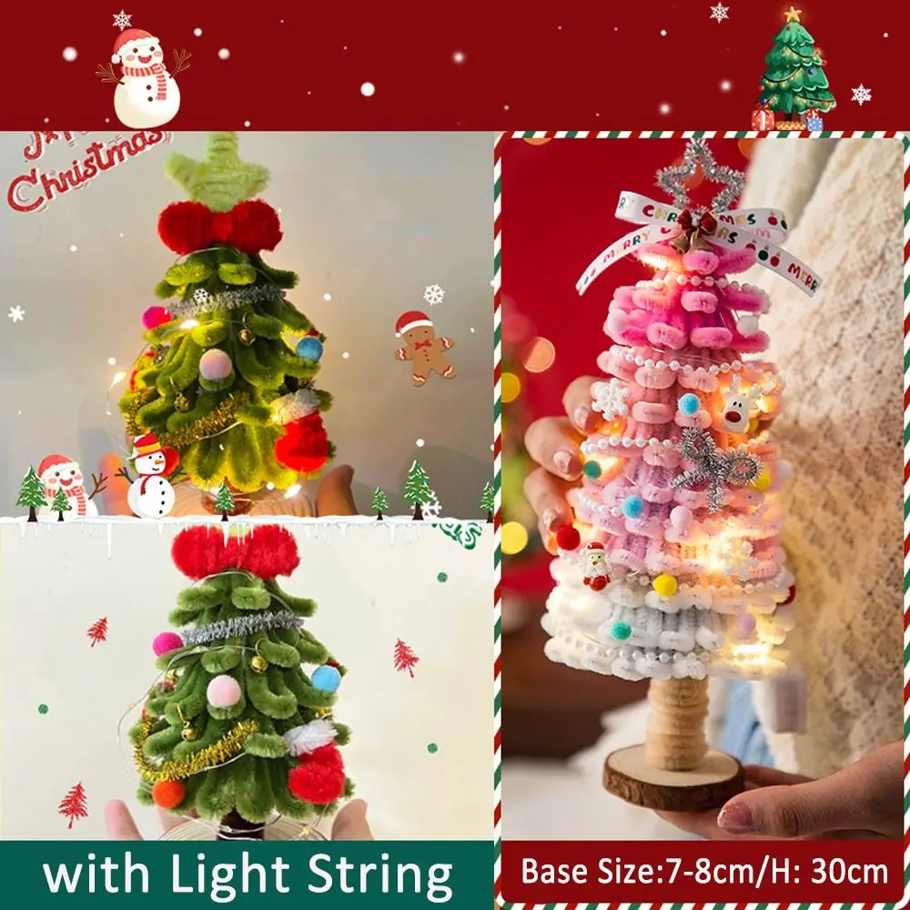 New 3D Xmas Tree DIY Set Handmade DIY 3d Xmas Tree Toy Christmas Party Decor Parents-child Campaign Xmas Tree Ornament Set Kids