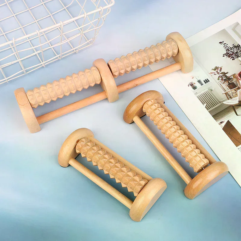 Foot Sole Massager Relieves Plantar Fasciitis Wooden Roller Type Solid Wood Foot And Leg Massager Acupoint Ball Travel Type Foo