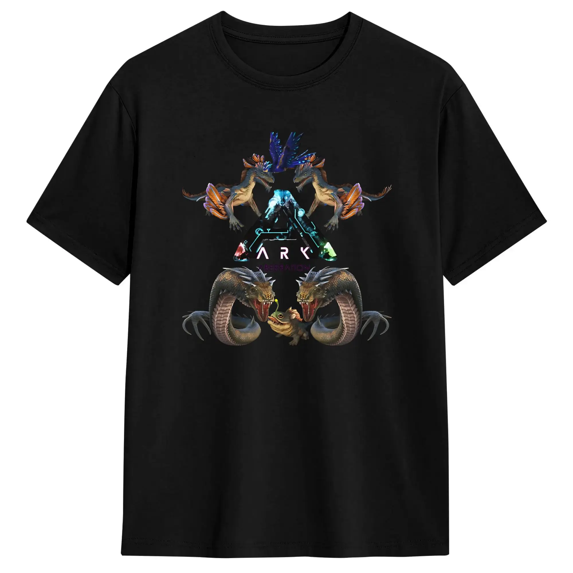 Ark Survival Evolved Aberration T-Shirt en coton pour hommes, T-Shirt décontracté Harajuku à manches courtes, vêtements géniaux