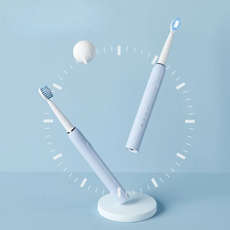 فرشاة أسنان كهربائية بالموجات الصوتية قابلة لإعادة الشحن عبر USB، 3 إعدادات للسرعة، شعيرات ناعمة للبالغين، العناية بالأسنان المنزلية، تبييض الأسنان #3