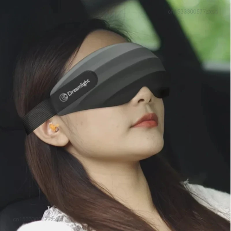 Masker Mata Xiaomi Dreamlight 3s, penutup mata tidur 3D alami untuk pria wanita dewasa portabel menghalangi cahaya alat bantu tidur