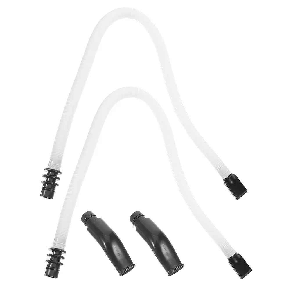 

2 Sets Long Flexible Plastic Melodica Mouthpiece Tube Replacement Blowpipe for Air Piano Keyboard Musical Instrument Supplies