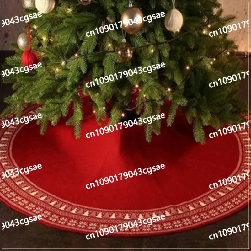 Christmas Tree Tree Skirt Holiday Dress Tree Bottom Cushion Skirt Around The Floor Mat Household Christmas Carpet Decoration