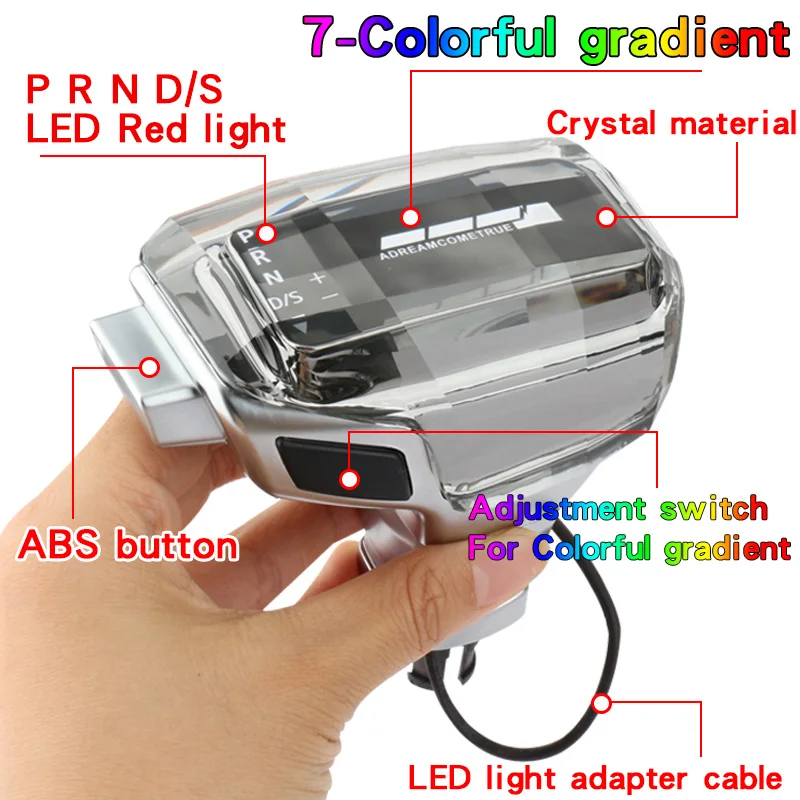 크리스탈 LED 기어 시프트 노브, 폭스바겐 CC 골프 티구안 파사트, 스코다 옥타비아 기어 레버, 아우디 A6, C7C6, A4, A7, a5, Q5Q7, S5 용 