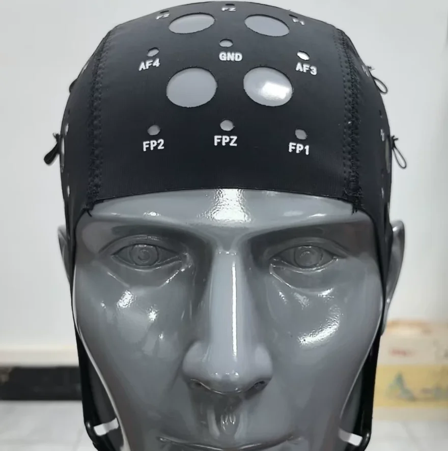 64 Leads EEG Electrode Cap, Professional Brain Wave Collection Cap for EEG Machine Research
