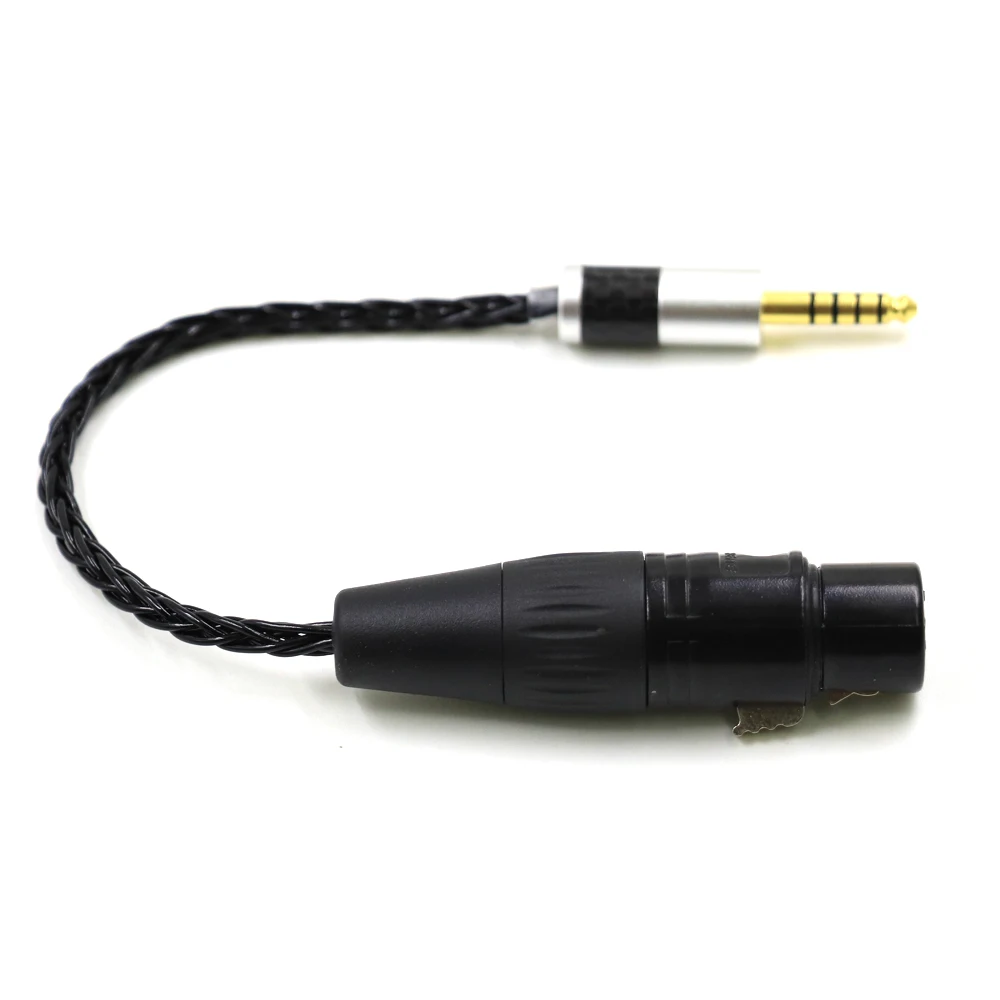 Wysokiej jakości posrebrzany 4.4mm zrównoważony męski na 4pin XLR zrównoważony żeński Adapter Audio kabel 4.4 do XLR przewód łączący DIY