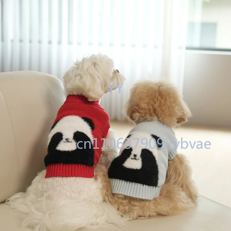 Autumn Winter Dog Pullover Sweater Sleeveless Two-Leg Knitted Clothes For Small Medium Puppy