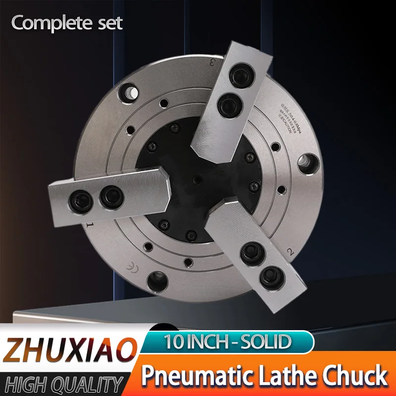 

Pneumatic Lathe chuck 3 Jaw Air rotary chuck 10 inch for CNC lathes CNC Pneumatic Fixture Tools