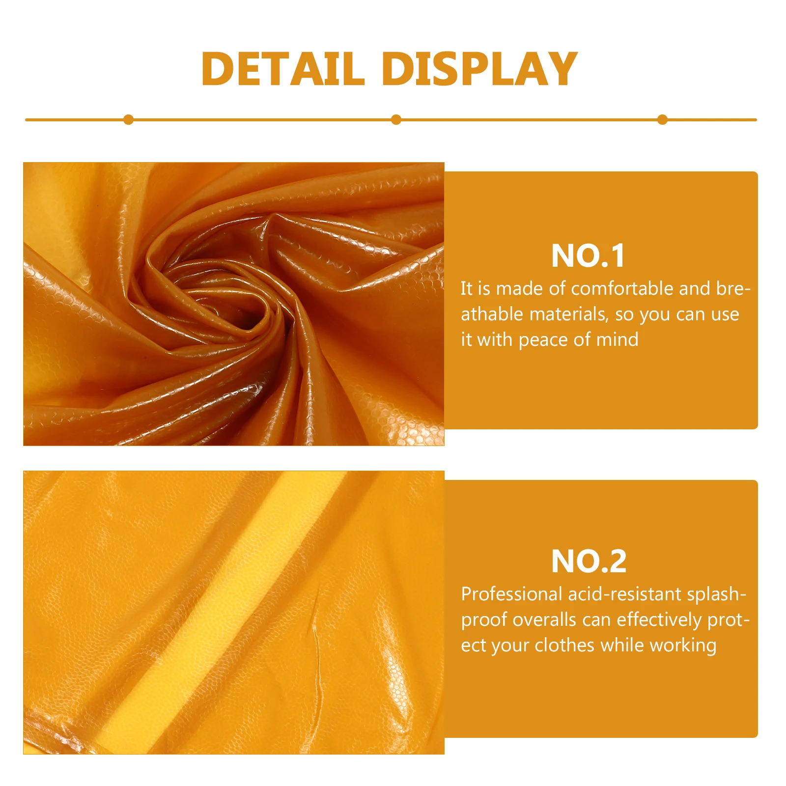 

Waterproof Work Clothes Splash-proof Overalls Wear-resistant Aprons Kitchen Guard Smock Elastic Sleeves Workshop Acid