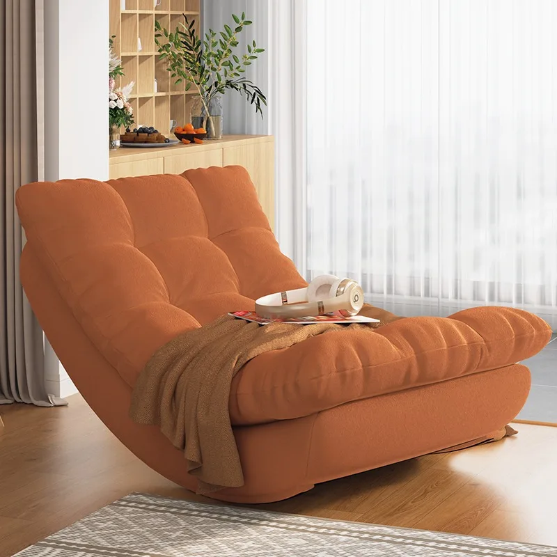 

Reclining chair rocking chair single household lunch break living room balcony adult lazy leisure chair reclining and sleeping m