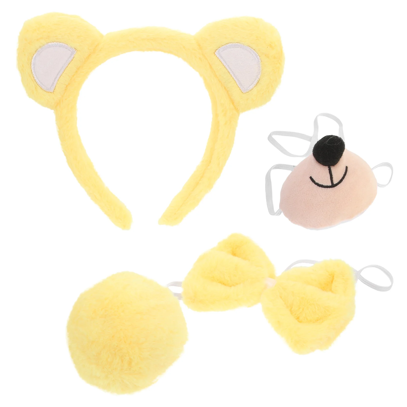 

Bearing Collar Ball Set Antlers Costume Accessories Panda Yellow Dress up Headband