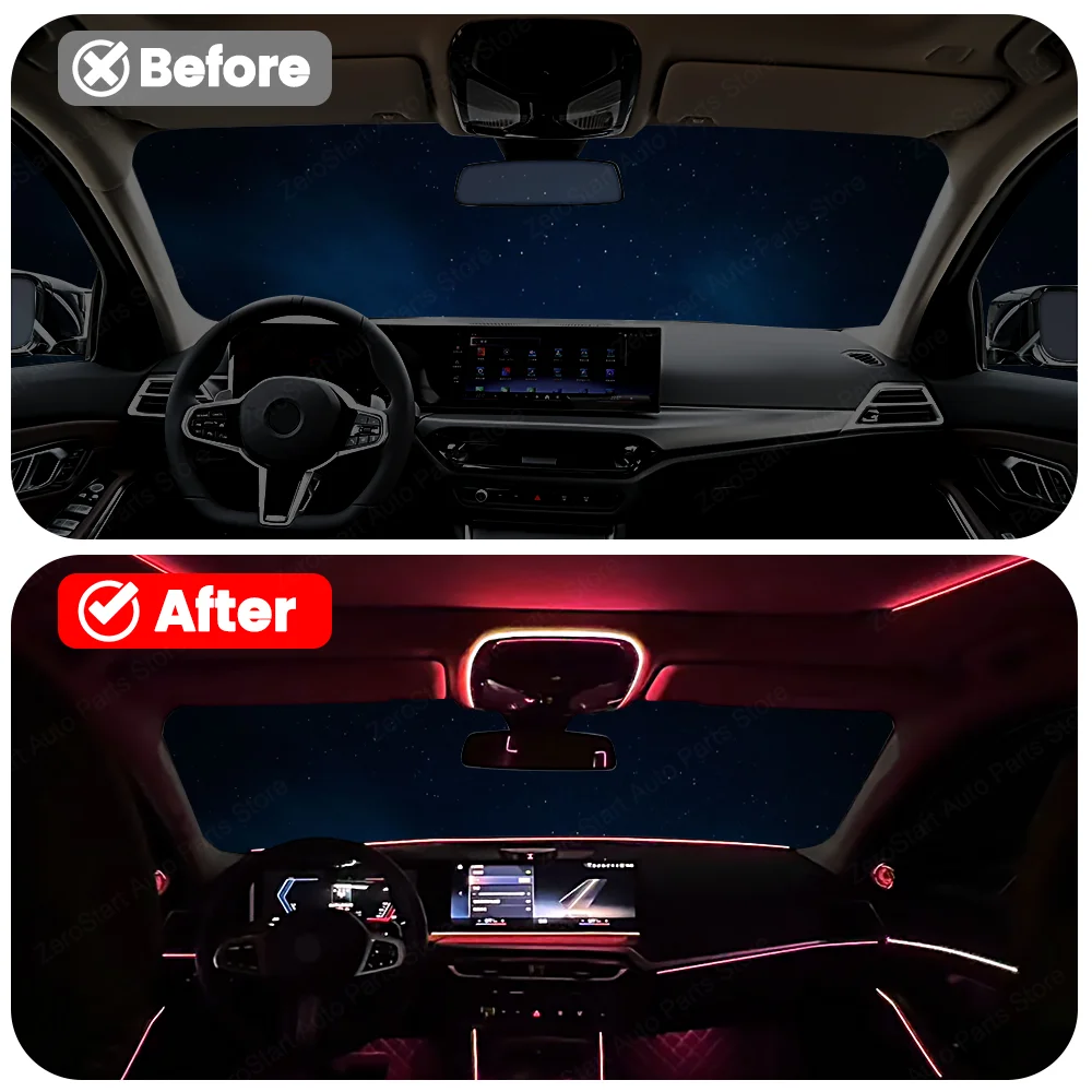 11-Color LED Reading Light Ambient Light For BMW 3/4/5/6/7/X3/X4/X5/X6/X7 Series G20 G22 G01 G05 G30 G60 G45 Car Decorative Lamp
