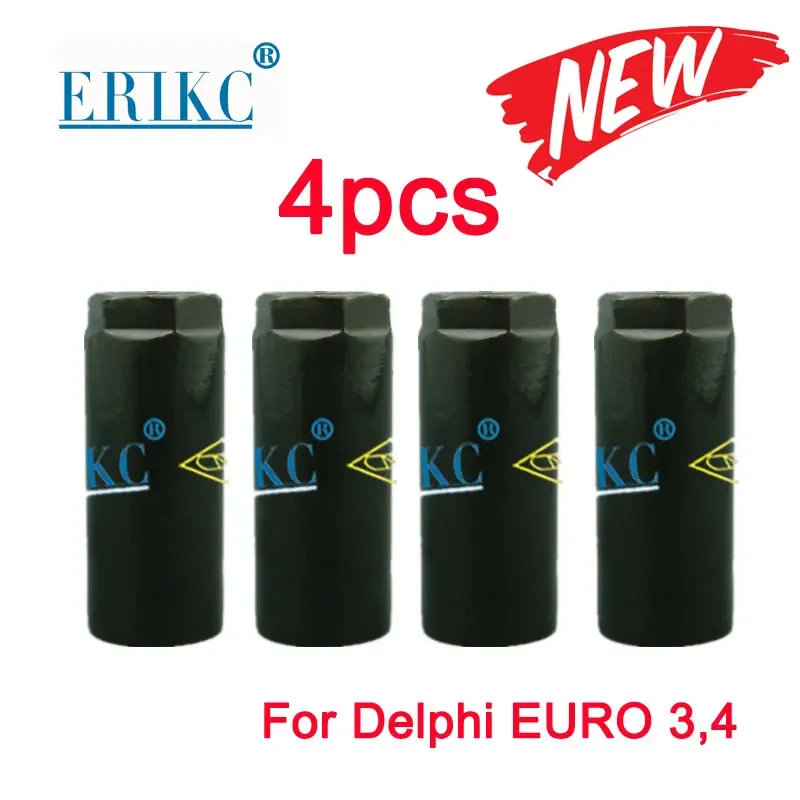 4pcs Euro 3 Euro 4 For Delphi Auto Fuel Pump Injector Nozzle Cup Nut 9308-002E Fuel Common Rail Injector Nozzle Cap Solenoid Nut