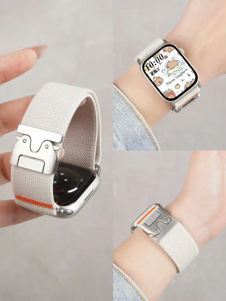 

Parachute Strap For Apple Watch band 44mm 46mm 42mm 40mm 45mm 41mm 38mm correa Bracelet IWatch Series 10 SE 9 8 7 6 Ultra 2 49mm