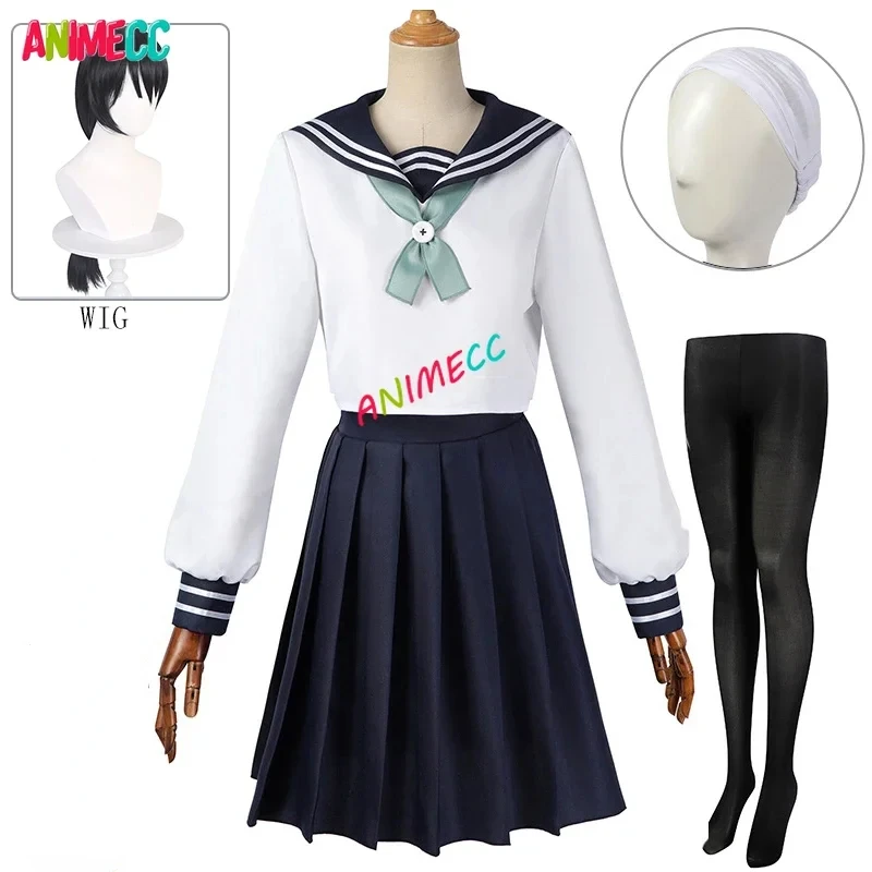 ANIMECC-uniforme escolar JK para mujeres y niñas, vestido de fiesta de Halloween, XS-XXL, Amanecer, Riko, Cosplay de Anime, peluca