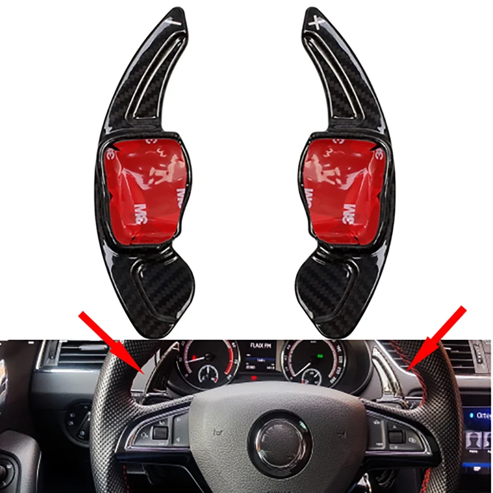 

For VW Golf 5 6 MK6 GTI R Jetta MK5 Passat B6 B7 CC Polo Sharan Tiguan Seat Leon DSG Steering Wheel Paddle Extension Shift Cover