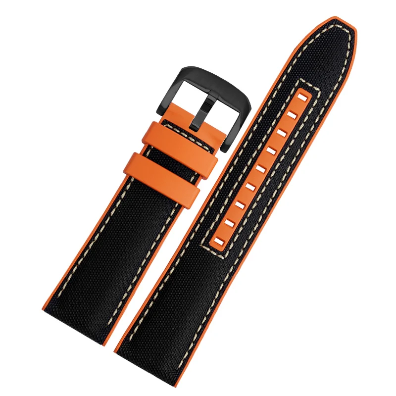 防水および耐汗性の時計ストラップ,Windows,PC用,スクラブリング,ラバーソール,アクセサリ付き,22mm,男性