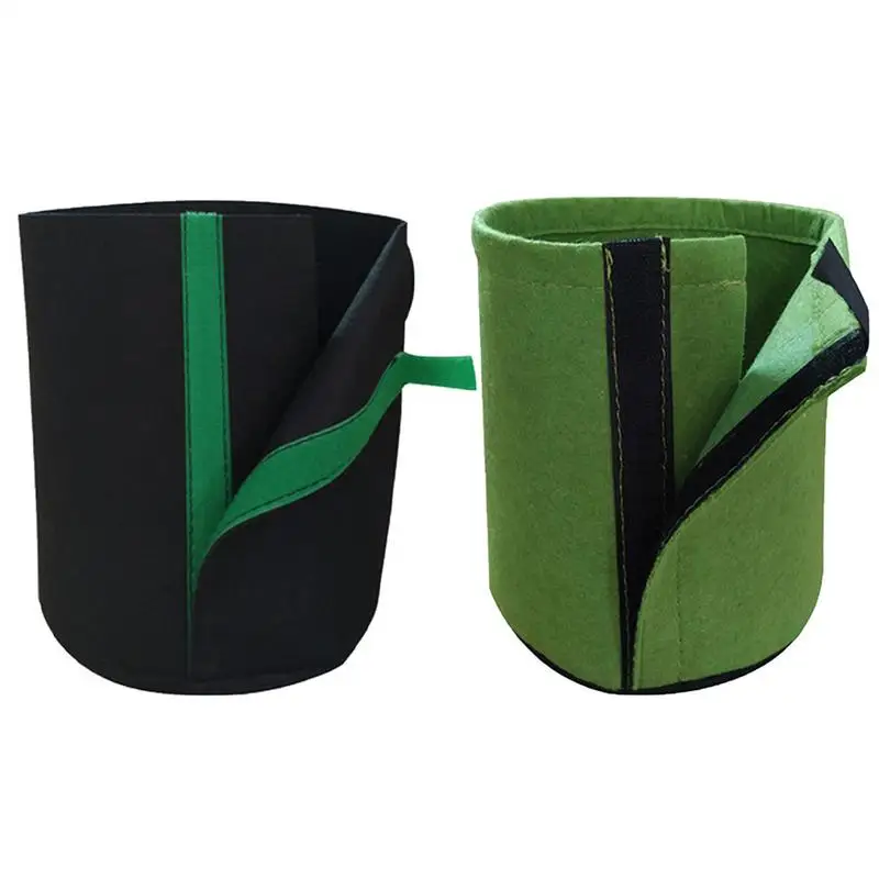 

Fabric Grow Bags 6pcs Non-woven Cloth Growing Pots Multi-Purpose Containers Garden Supplies For Vegetables Fruits Flowers