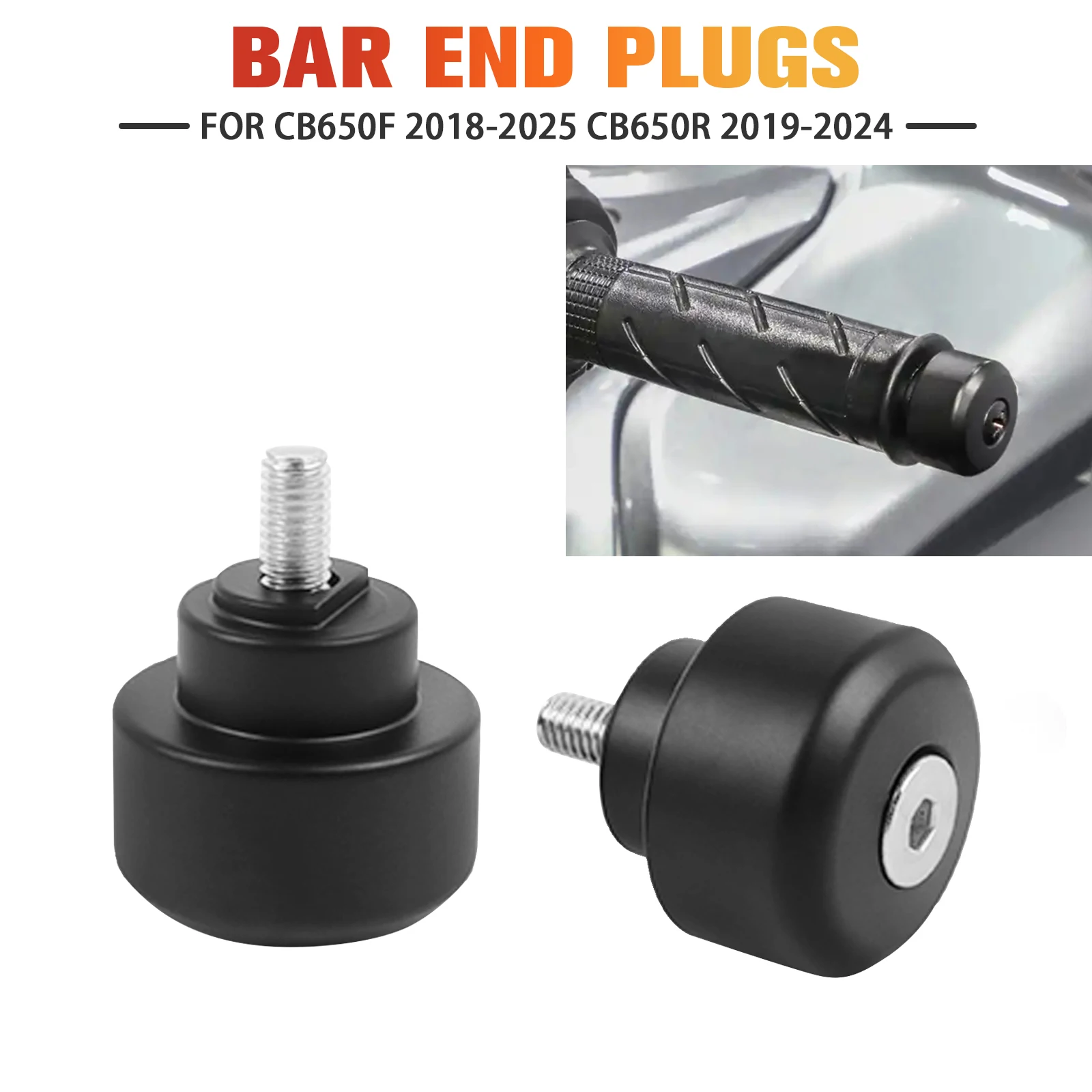 

Для Honda CB650F 2018-2025 CB650R 2019-2024 CB 650F 650R ручки руля мотоцикла, концы, заглушка, слайдер, крышка противовеса