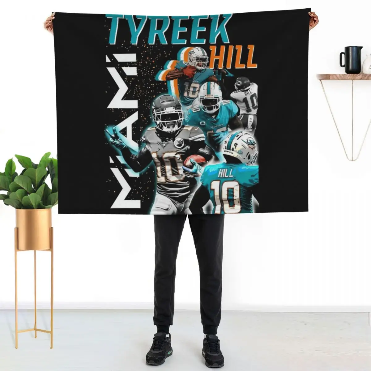 

Tyreek Hill Graphic Throw Blanket Outdoor Soft Blanket for Picnic Beach Camping