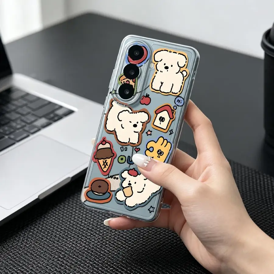 Case for Samsung Galaxy A14 A16 A36 A27 A34 A35 A52 A31 A33 A52 A26 A24 A54 A15 A56 A50 A55 A23 A25 A51 Phone Cover Cartoon Dog