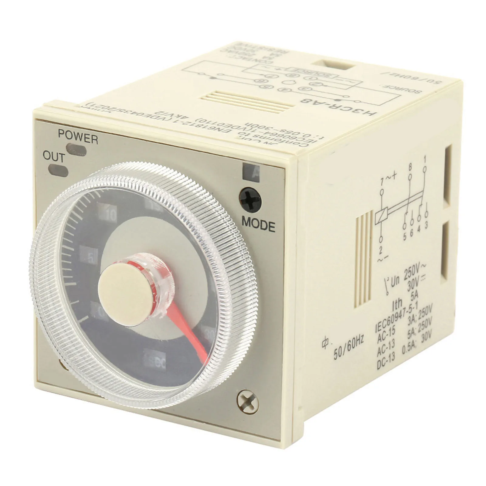 Delay Relay Delay Time Relay H3CRA8 Delay Timer Relay 1.2S300H Knob Control Time Relay 8Pin AC220V Time Relay Timer Relay