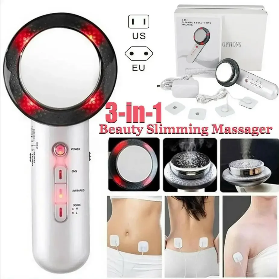 

Ultrasound Cavitation Device EMS Ultrasonic Body Slimming Massager Fat Burner Galvanic Infrared Therapy Tools