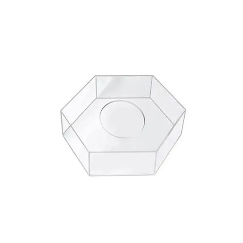 ABUH-1 Piece Acrylic Cake Display Board DIY Cake Refillable Board Base Clear Cake Stand Decor Tools 15X15X10CM