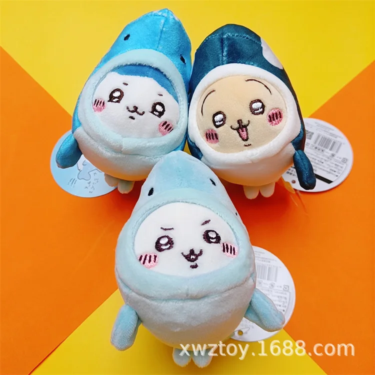 Llavero de Peluche de Orca Chiikawa para Acuario, Muñeco de Peluche de Dibujos Animados, Colgante para Bolsa, Decoración, Regalos para Niñas
