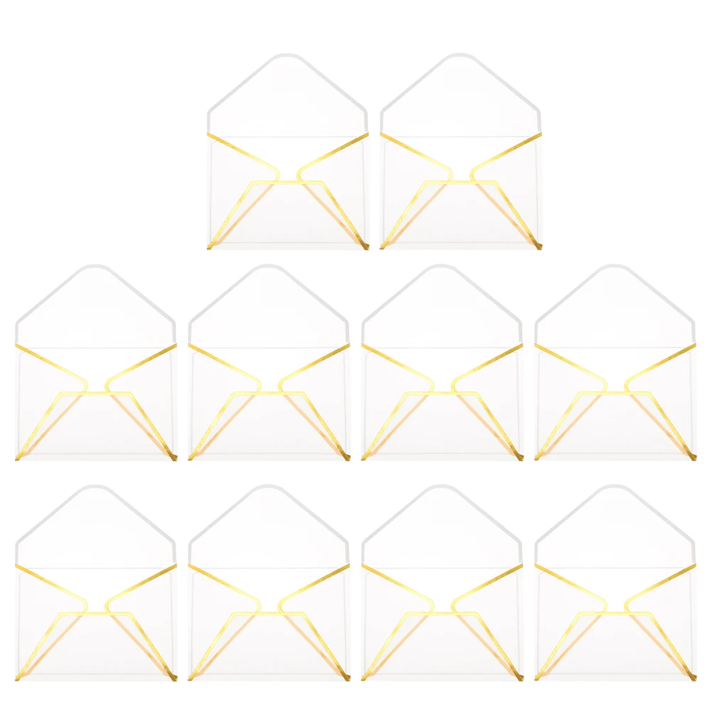 10 Pcs Vintage Envelope Decorative Envelopes Luxury Clear Wedding Translucent Letter Transparent Paper Office Invitation