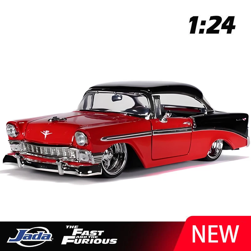 

JADA 1:24 BEL AIR 1956 Alloy Car Diecasts & Toy Vehicles Car Model Miniature Scale Model Car For Children