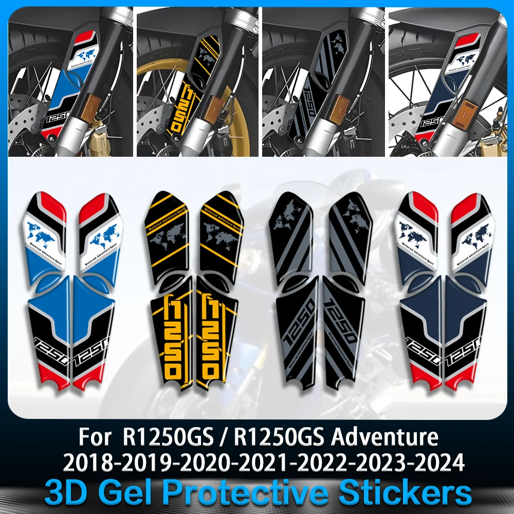 For R1250GS R 1250gs Adventure Trophy 2018 to 2023 2020 2021 2022 3D Gel Sticker Motorcycle Fender Paint Protection decal
