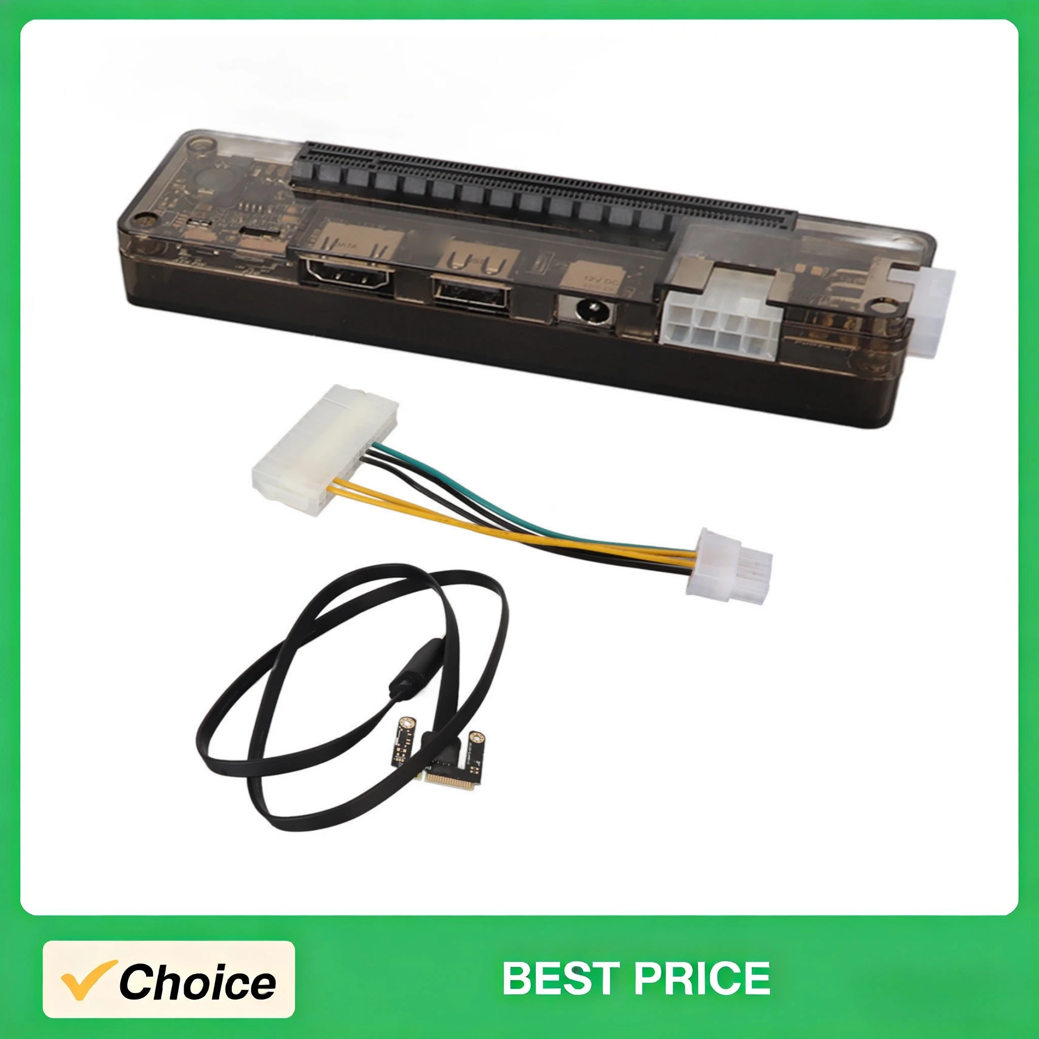 

EXP GDC Video Card Docking Station Mini PCI-E No Power Supply High Speed Adapter Dock Upgrade 6 Pin Interface Gaming Video Card