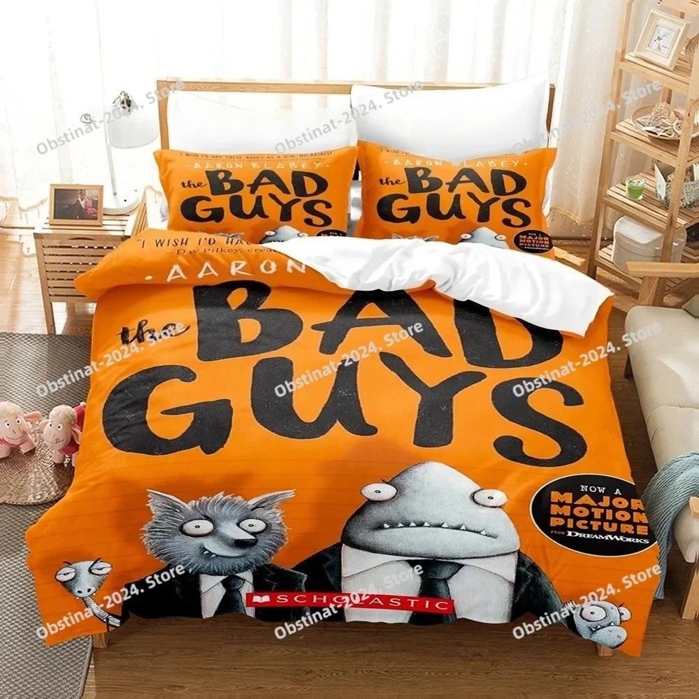 The Bad Guys Bedding Set Single Twin Full Queen King Size Bed Set Teenagers Bedroom Duvetcover Sets Fashion Bed Sheet Set