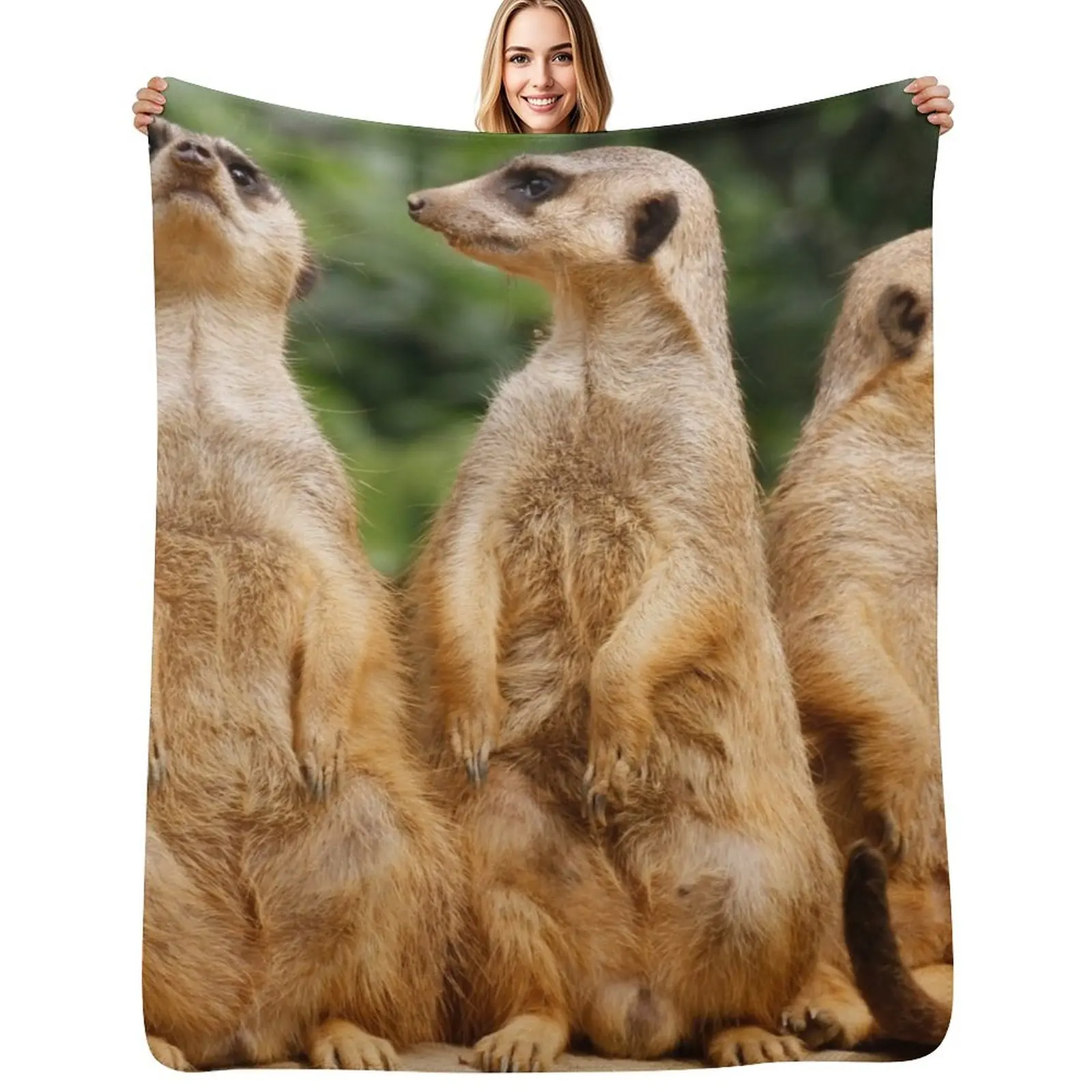 Meerkat 074 Throw Blanket Blankets For Baby Summer Beddings bed plaid Decorative Sofa for sofa Bed Blankets