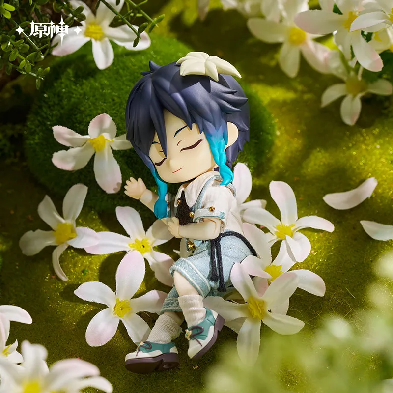 Genshin Impact Venti Blue Ballad Ver. Nendoroid Figure Anime Game Collectible PVC Model Toy Display Desktop Ornament Cute Doll
