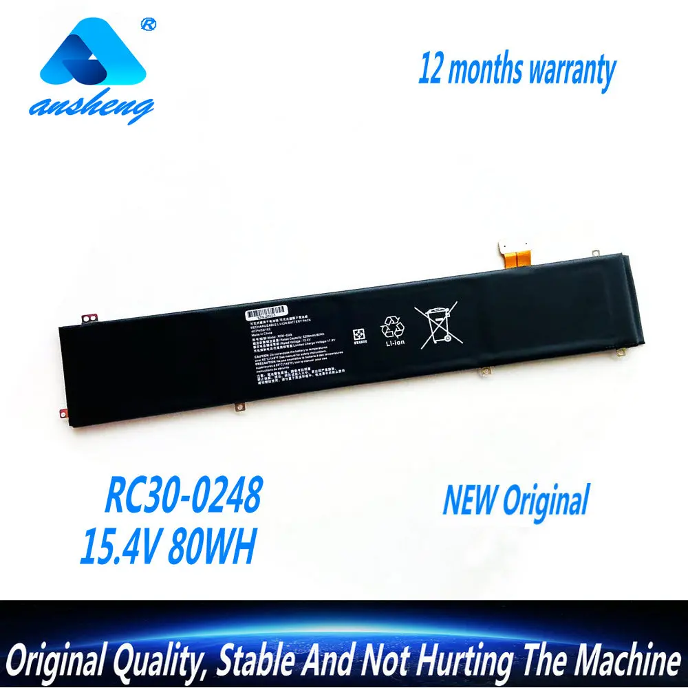 

NEW RC30-0248 Laptop Battery For Razer Blade Stealth 15.6'' inch 2018 RTX 2070 i7 8750H RC30-02386 5209mAh 15.4V 80Wh