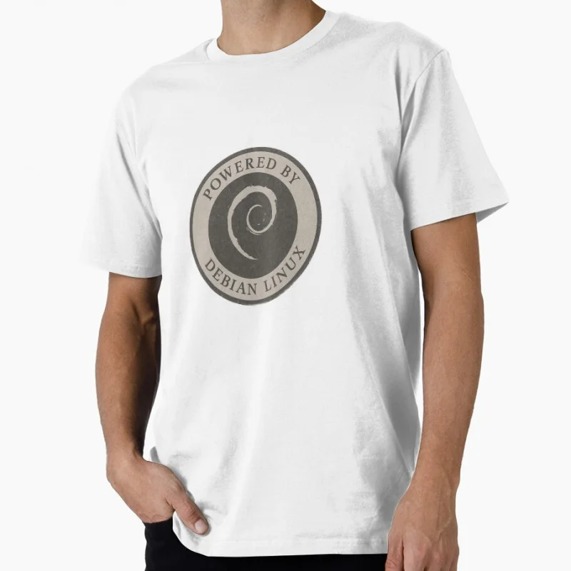 ديبيان لينكس مضحك هدية تي شيرت لمهندس البرمجيات الجرافيك الملابس المطور الفكاهة كبيرة الحجم بلايز S-6XL 100% القطن المحملة #2